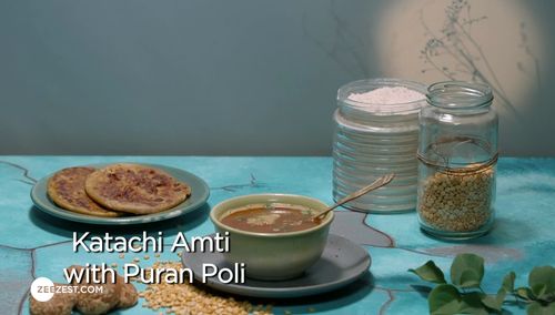 Katachi Amti with Puran Poli